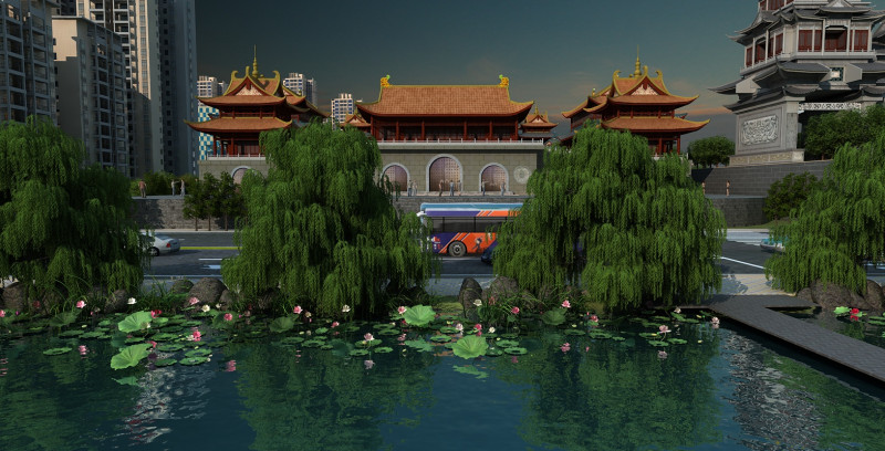 Temples 3D Model .c4d .max .obj .3ds .fbx .stl .blend 