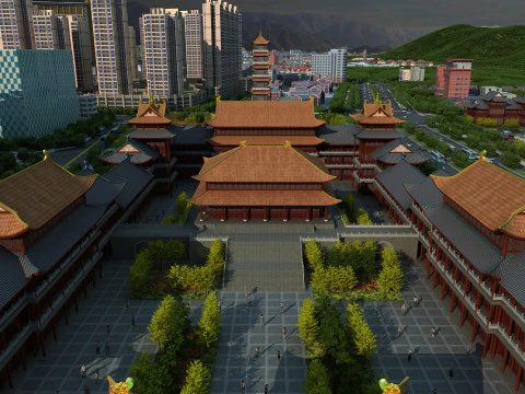 Temples 3D Model