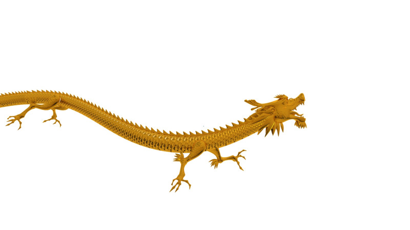 龙 3D 模型 .c4d .max .obj .3ds .fbx .stl .blend