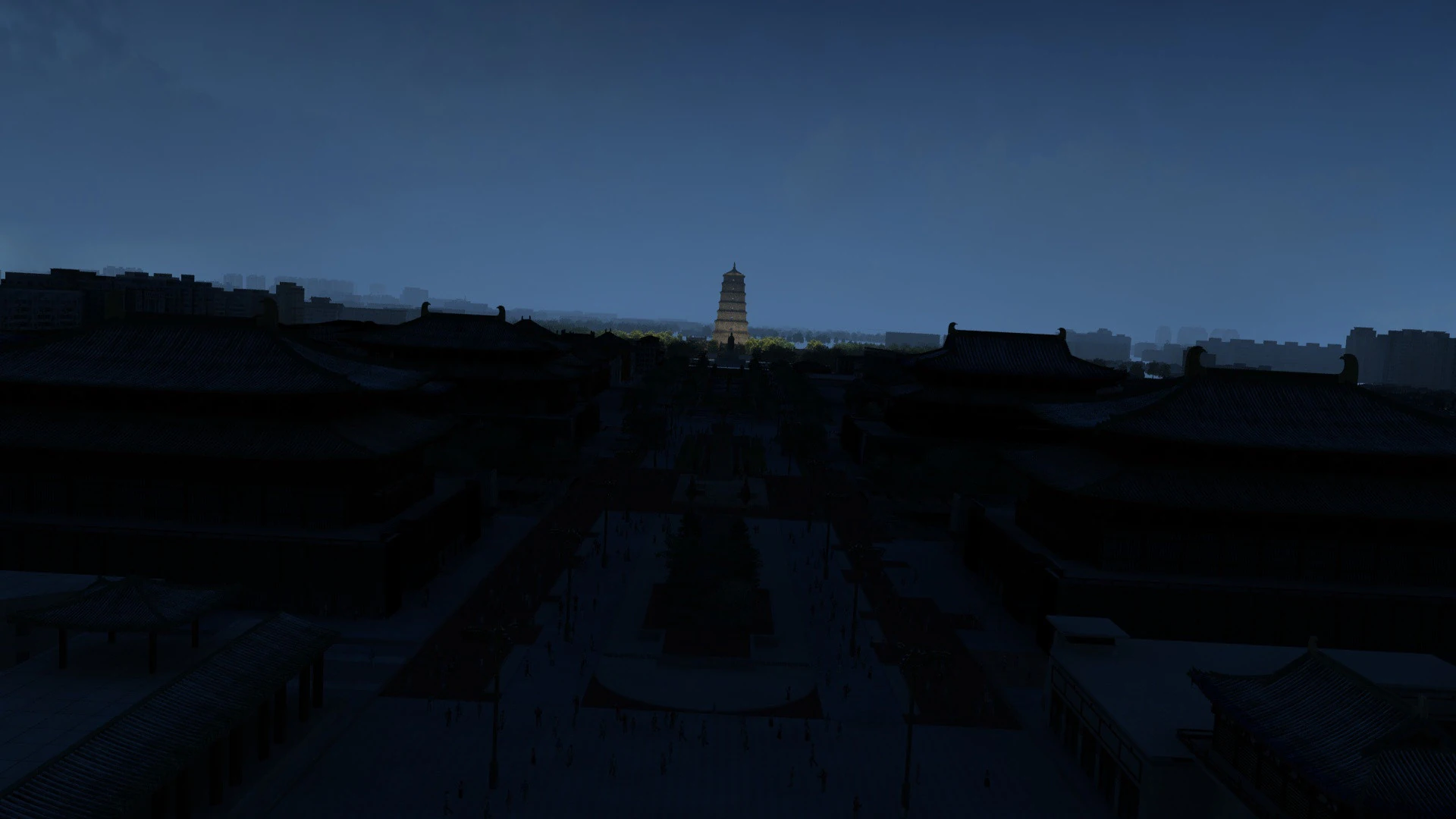 Giant Wild Goose Pagoda 3D Model .c4d .max .obj .3ds .fbx .stl .blend 