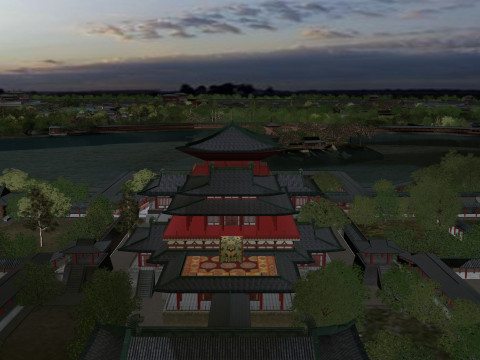 Ancient palace 3D Model