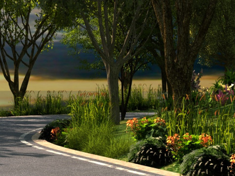 шосе 3D Модель