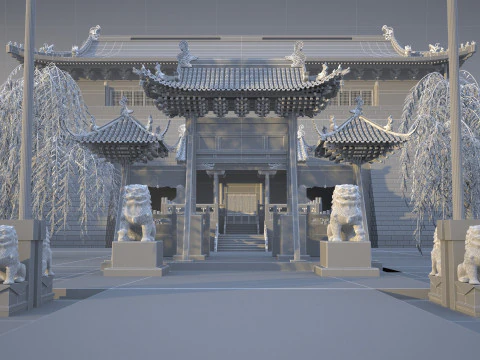 Ancient building 3D Model