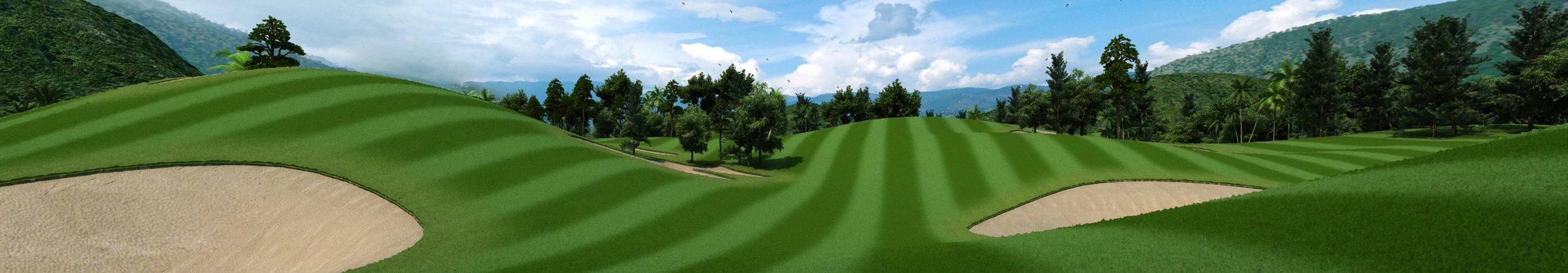 Golf Course 3D Model .c4d .max .obj .3ds .fbx .stl .blend 