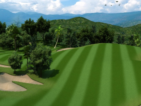 Golf Course 3D Model