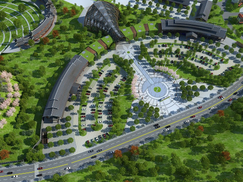 Hôtel de bâtiment ancien Modèle 3D