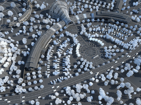 Hôtel de bâtiment ancien Modèle 3D