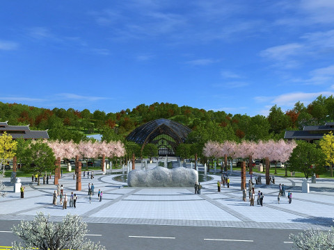 Starożytny budynek hotelu Model 3D