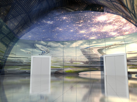 古建筑酒店 3D 模型