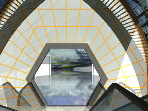 Старовинна будівля готелю 3D Модель