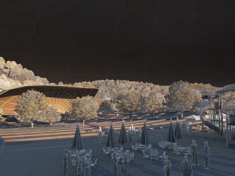 Hotel edificio antiguo Modelo 3D