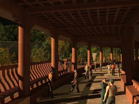 Oud gebouwhotel 3D Model