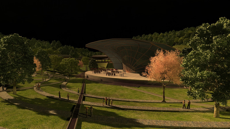 Ancient building Hotel 3D Model .c4d .max .obj .3ds .fbx .stl .blend