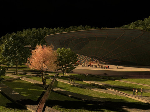 Ancient building Hotel 3D Model