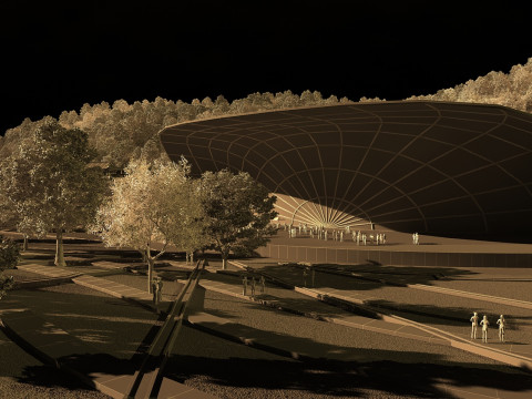 Ancient building Hotel 3D Model