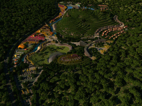 休暇村 3Dモデル