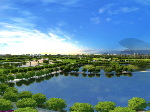 शहर की वास्तुकला 3D मॉडल