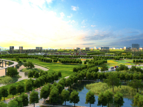 शहर की वास्तुकला 3D मॉडल