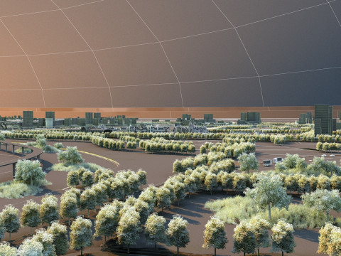 शहर की वास्तुकला 3D मॉडल