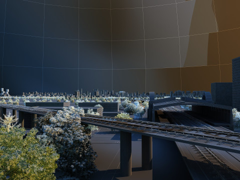 Şehir Mimarisi 3D Model