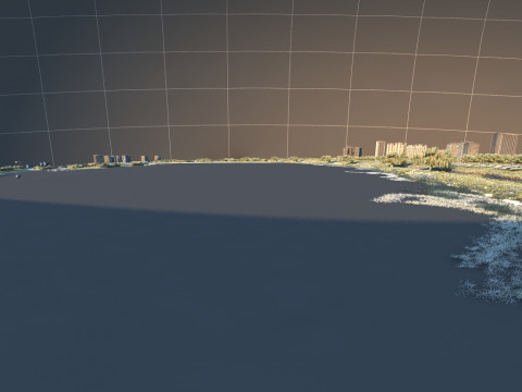 Stadtarchitektur 3D Modell