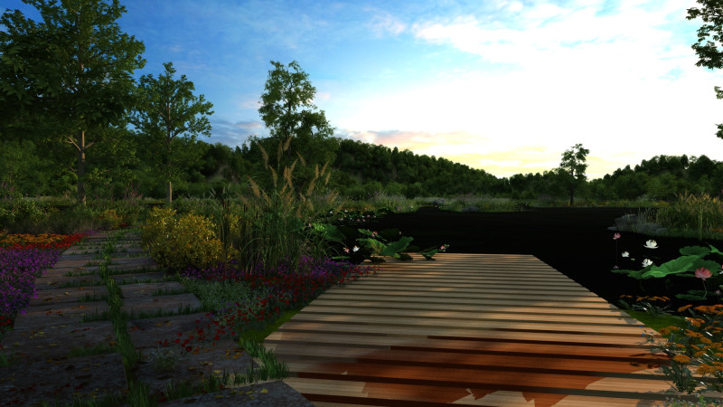 In riva al lago Modello 3D .c4d .max .obj .3ds .fbx .stl .blend 