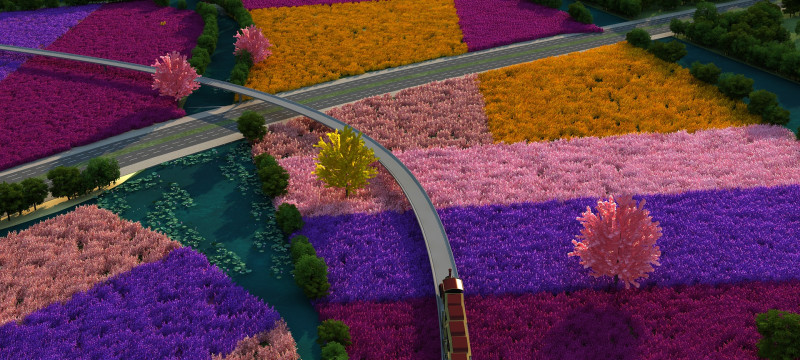 Giardino Modello 3D .c4d .max .obj .3ds .fbx .stl .blend 