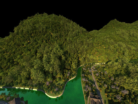 Lembah Hiburan Model 3D