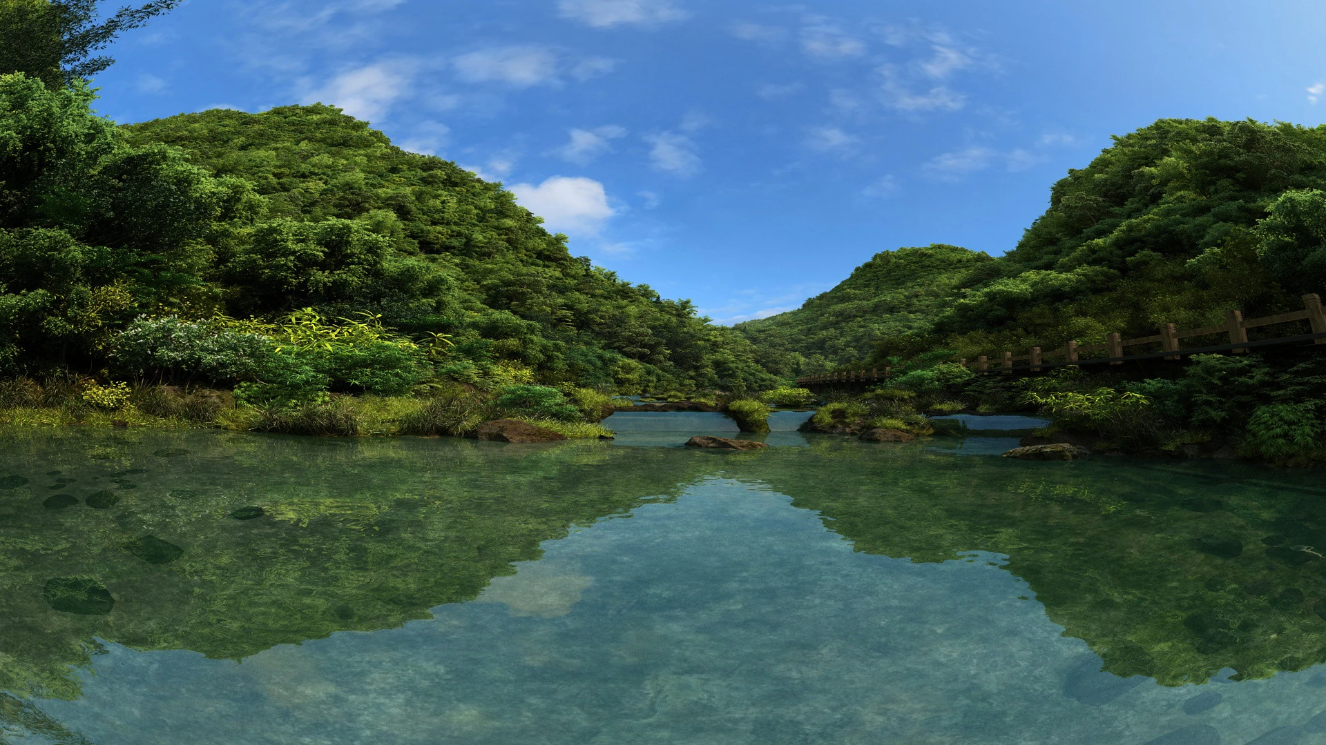 Lake 3D Model .c4d .max .obj .3ds .fbx .stl .blend 
