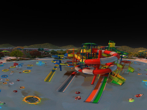 Valle dei divertimenti Modello 3D
