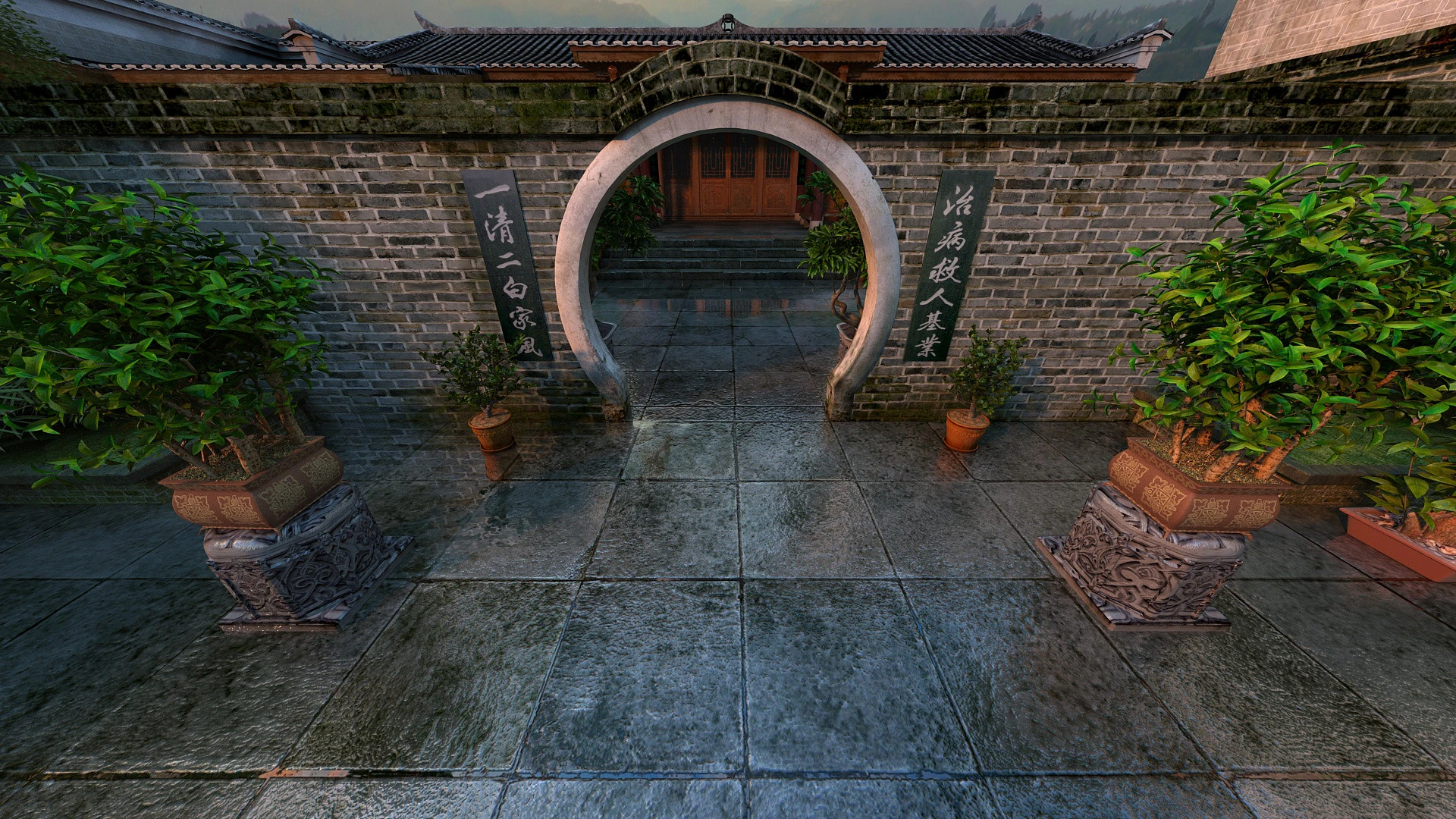 Manor 3D Model .c4d .max .obj .3ds .fbx .stl .blend 