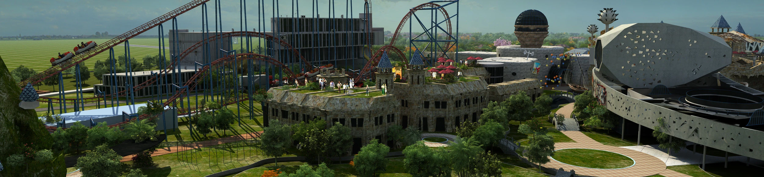 Tourism City 3D Model .c4d .max .obj .3ds .fbx .stl .blend