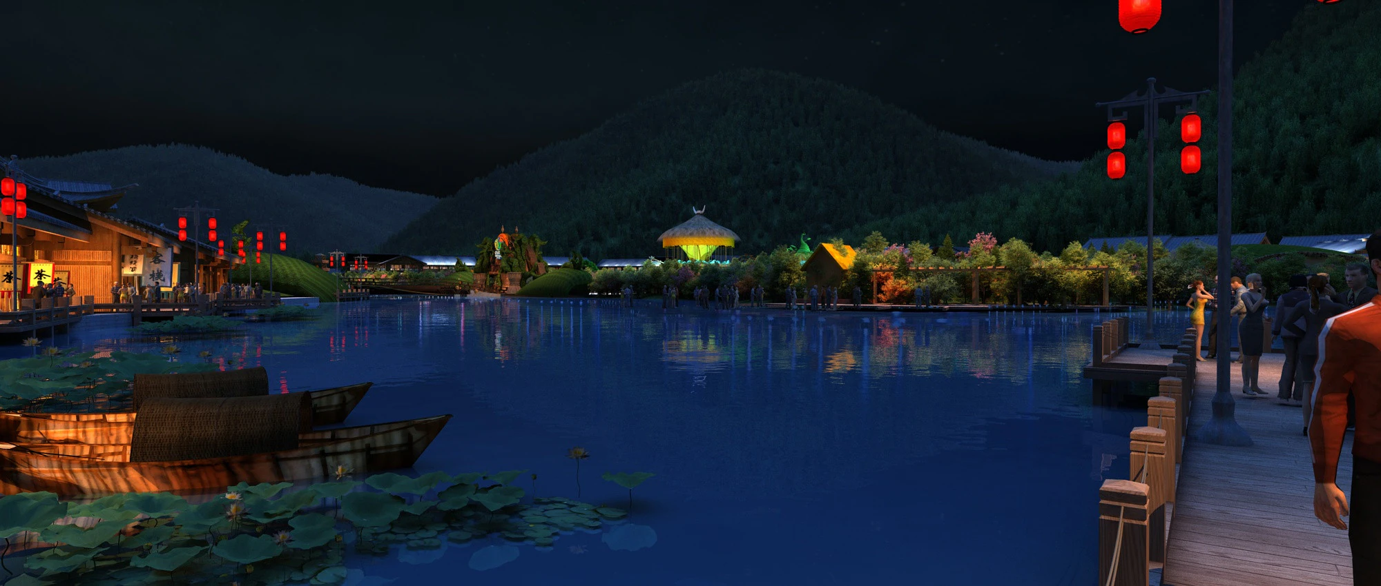 Resort 3D Model .c4d .max .obj .3ds .fbx .stl .blend 