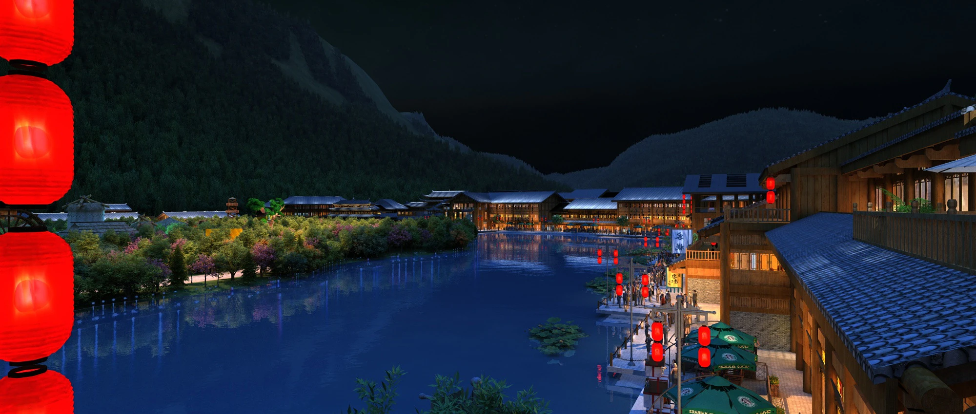 Resort 3D Model .c4d .max .obj .3ds .fbx .stl .blend