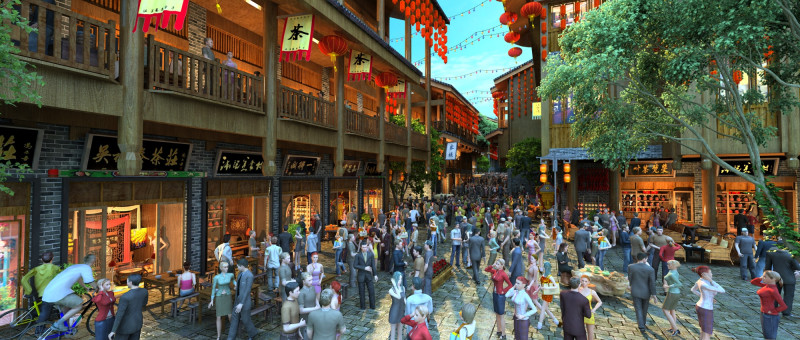 Resort 3D Model .c4d .max .obj .3ds .fbx .stl .blend 