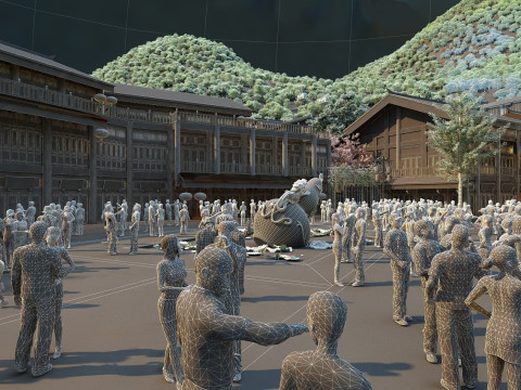 Прибегнуть 3D Модель