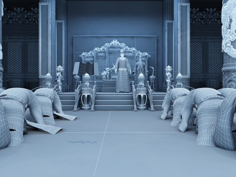 皇帝 3Dモデル