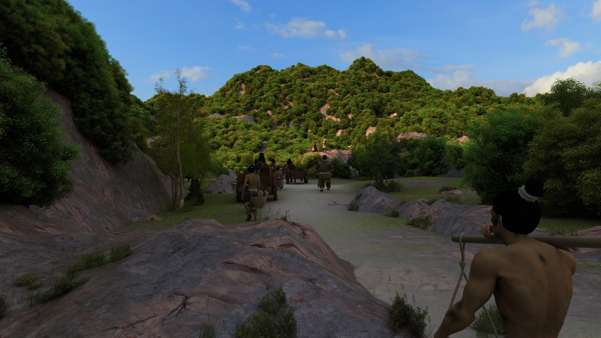 Laborers mining 3D Model .c4d .max .obj .3ds .fbx .stl .blend 