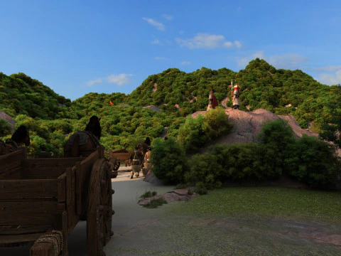 Laborers mining 3D Model