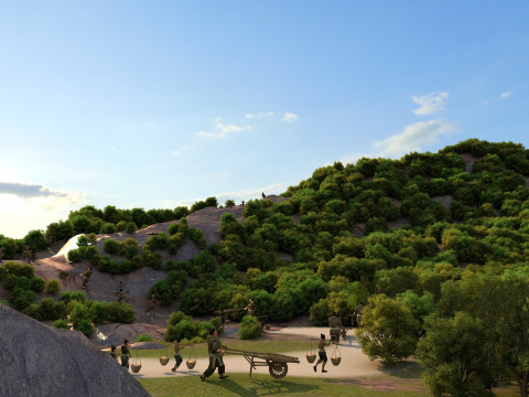 採掘労働者 3Dモデル