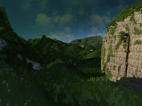 山の森 3Dモデル