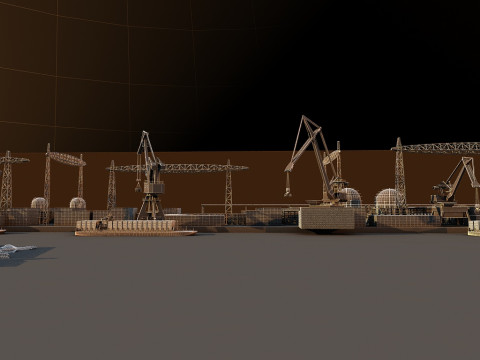 Порт 3D Модель