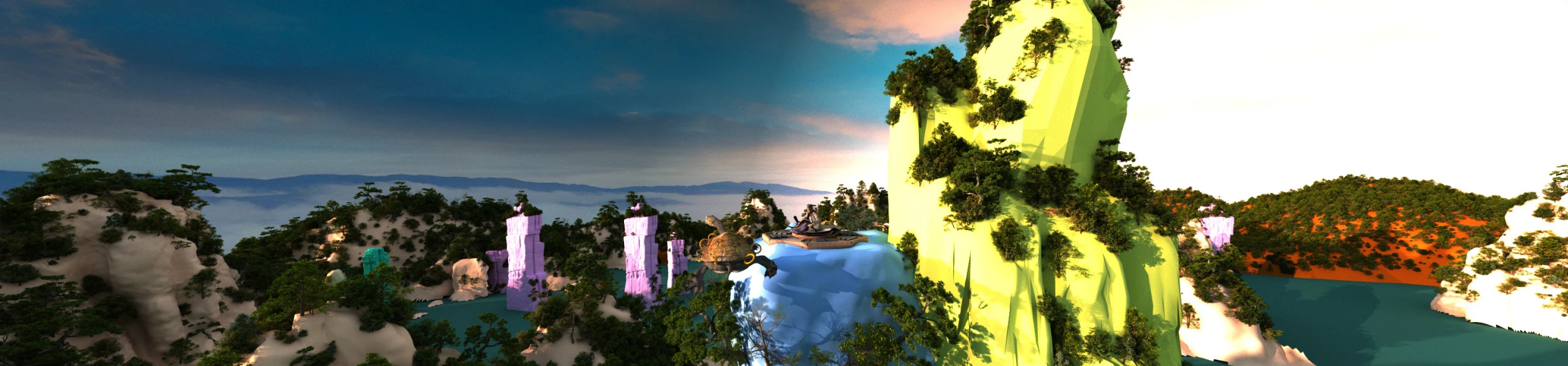 Mountain Forest 3D Model .c4d .max .obj .3ds .fbx .stl .blend 
