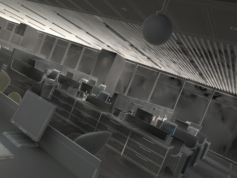 Bureaux Modèle 3D