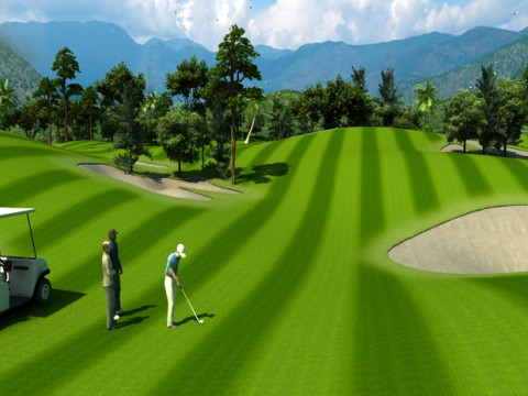 Поле для гольфу 3D Модель