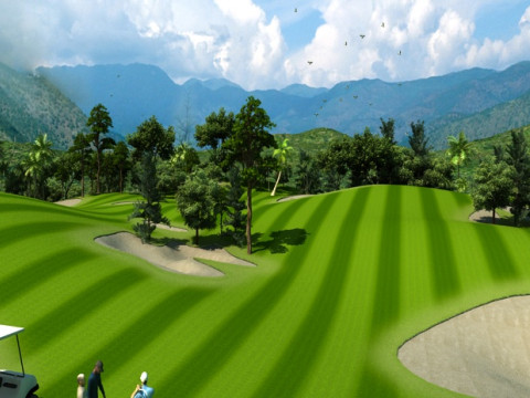 Campo de golf Modelo 3D