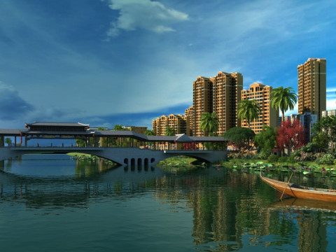 Міський пейзаж 3D Модель