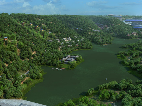 小さな町 3Dモデル