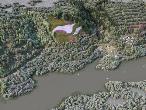 Cidade pequena Modelo 3D