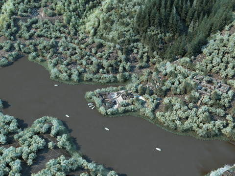 Мале місто 3D Модель